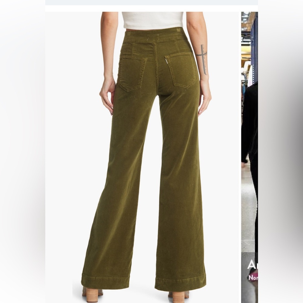 ASKK NY Mustard Wide Leg Brighton Corduroy Pants - Picture 10 of 12